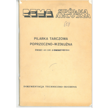 DTR piła tarczowa Rema DMMC 40/190